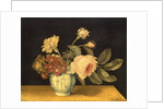 Flowers in a Delft Jar by Alexander Marshal