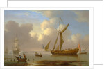 Royal Yacht Becalmed at Anchor by Peter Monamy