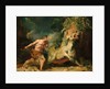 Man attacking a monster by John Hamilton Mortimer