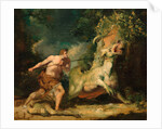 Man attacking a monster by John Hamilton Mortimer