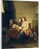 Portrait of a Man and a Boy Looking at Prints by John Hamilton Mortimer