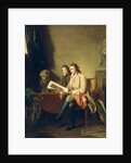 Portrait of a Man and a Boy Looking at Prints by John Hamilton Mortimer