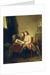 Portrait of a Man and a Boy Looking at Prints by John Hamilton Mortimer