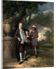 A Young Man with his Indian(?) Servant Holding a Portfolio by John Hamilton Mortimer