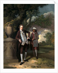 A Young Man with his Indian(?) Servant Holding a Portfolio by John Hamilton Mortimer