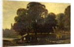 A View of Eton and the Fellows Eyot by William James Muller