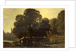 A View of Eton and the Fellows Eyot by William James Muller