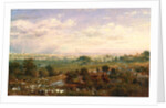 London from Islington Hill by Frederick Nash