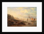 The Thames and Waterloo Bridge from Somerset House by London Frederick Nash