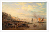 The Thames and Waterloo Bridge from Somerset House by London Frederick Nash