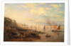 The Thames and Waterloo Bridge from Somerset House by London Frederick Nash