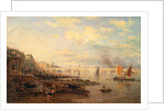 The Thames and Waterloo Bridge from Somerset House by London Frederick Nash