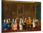Tea Party at Lord Harrington's House, St. James's by Charles Philips