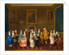 Tea Party at Lord Harrington's House, St. James's by Charles Philips