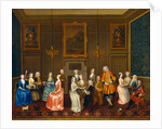 Tea Party at Lord Harrington's House, St. James's by Charles Philips