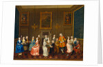 Tea Party at Lord Harrington's House, St. James's by Charles Philips