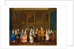 Tea Party at Lord Harrington's House, St. James's by Charles Philips