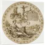 Study for a Stained Glass Window with the Coat of Arms of the Barons von Paar (recto), Study for a Sceptre with the Initials MB (verso) by Georg Pencz