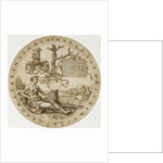 Study for a Stained Glass Window with the Coat of Arms of the Barons von Paar (recto), Study for a Sceptre with the Initials MB (verso) by Georg Pencz