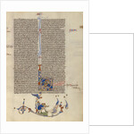 Initial H: Moses striking Water from the Rock and Israelites Drawing Water by Anonymous