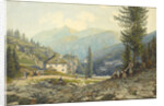 View of the Residence of Archduke Johann in Gastein Hot Springs by Thomas Ender