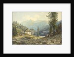 View of the Residence of Archduke Johann in Gastein Hot Springs by Thomas Ender
