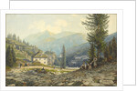 View of the Residence of Archduke Johann in Gastein Hot Springs by Thomas Ender