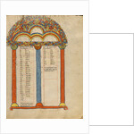 Canon Table Page by Anonymous