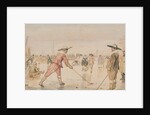 A Winter Scene with Two Gentlemen Playing Colf by Hendrick Avercamp