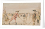 A Winter Scene with Two Gentlemen Playing Colf by Hendrick Avercamp