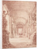 A Draftsman in the Capitoline Gallery by Hubert Robert