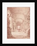 A Draftsman in the Capitoline Gallery by Hubert Robert