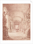 A Draftsman in the Capitoline Gallery by Hubert Robert