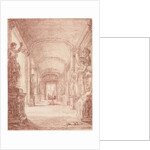 A Draftsman in the Capitoline Gallery by Hubert Robert