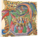 Initial A: Pentecost by Stefano da Verona