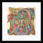 Initial A: Pentecost by Stefano da Verona