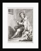 A Seated Man Playing a Guitar by Pietro Antonio Novelli