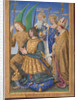 Louis XII of France Kneeling in Prayer, Accompanied by Saints Michael, Charlemagne, Louis, and Denis by Jean Bourdichon