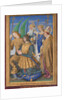 Louis XII of France Kneeling in Prayer, Accompanied by Saints Michael, Charlemagne, Louis, and Denis by Jean Bourdichon