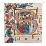 Initial S: Pentecost by Niccolò di Giacomo da Bologna