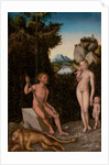 A Faun and His Family with a Slain Lion by Lucas Cranach the Elder