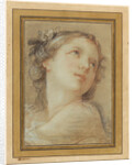 Head of a bacchante by Charles-Joseph Natoire