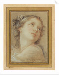 Head of a bacchante by Charles-Joseph Natoire
