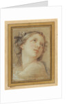 Head of a bacchante by Charles-Joseph Natoire