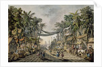Market Scene in an Imaginary Oriental Port by Jean-Baptiste Pillement