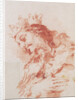 Half Length Figure of a Magi (verso: A Seated Ruler Half-Length Carrying a Scepter) by Giovanni Antonio Guardi
