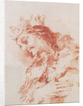 Half Length Figure of a Magi (verso: A Seated Ruler Half-Length Carrying a Scepter) by Giovanni Antonio Guardi