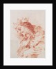 Half Length Figure of a Magi (verso: A Seated Ruler Half-Length Carrying a Scepter) by Giovanni Antonio Guardi