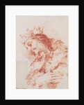 Half Length Figure of a Magi (verso: A Seated Ruler Half-Length Carrying a Scepter) by Giovanni Antonio Guardi