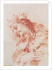 Half Length Figure of a Magi (verso: A Seated Ruler Half-Length Carrying a Scepter) by Giovanni Antonio Guardi